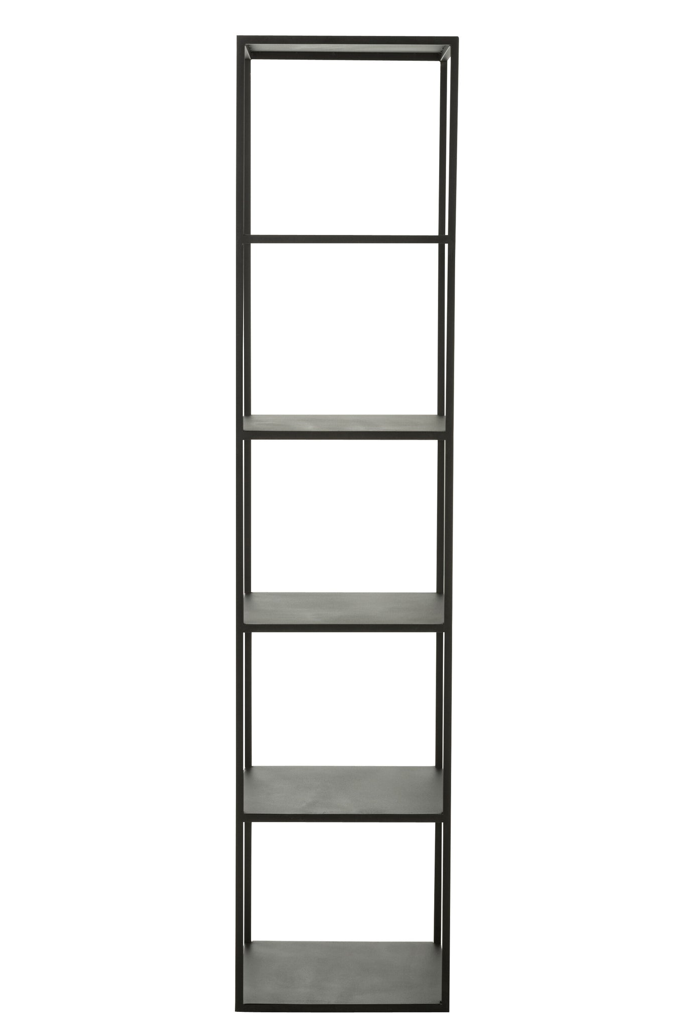 J-LINE REK 6 NIVEAUS METAAL ZWART 40X40XH180,5CM - Tuincentrum Lopik