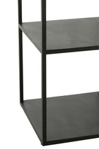 J-LINE REK 6 NIVEAUS METAAL ZWART 40X40XH180,5CM - Tuincentrum Lopik