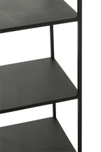 J-LINE REK 6 NIVEAUS METAAL ZWART 40X40XH180,5CM - Tuincentrum Lopik