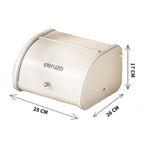 Ceruzo Broodtrommel - Met Schuifdeksel - 25Cm - Soft Beige