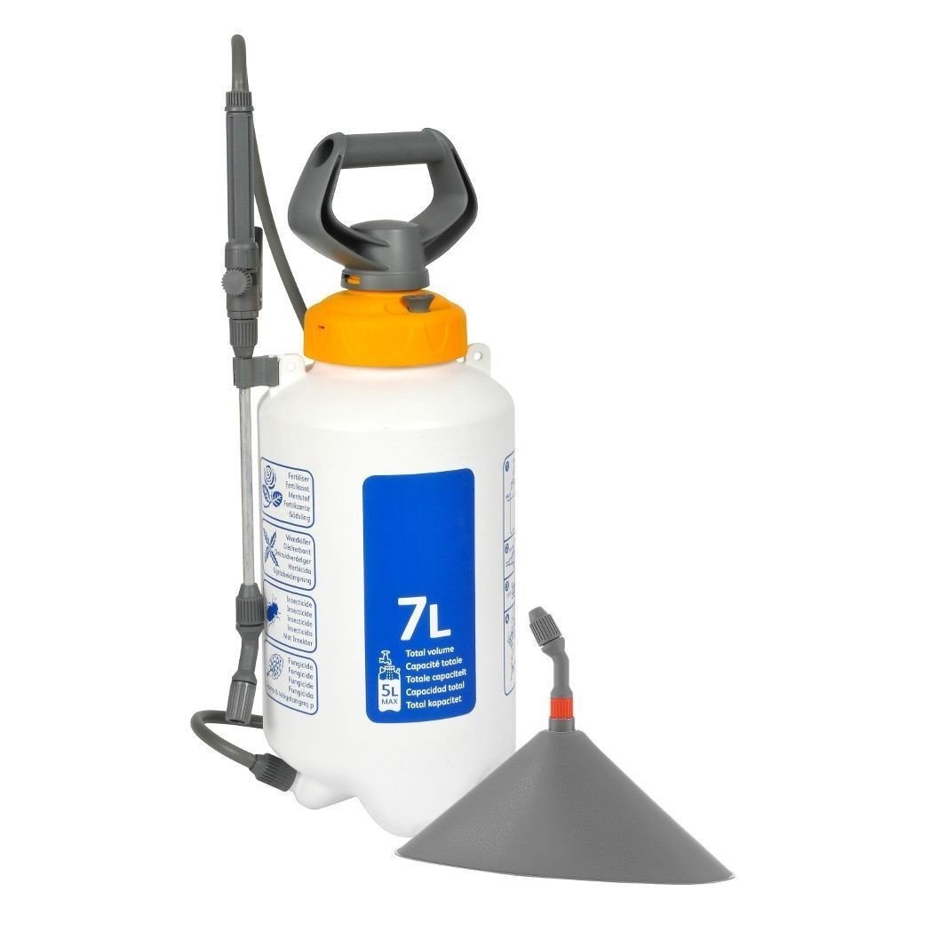 DRUKSPUIT 7 LITER MET VERLENGLANS EN ONKRUIDKAP