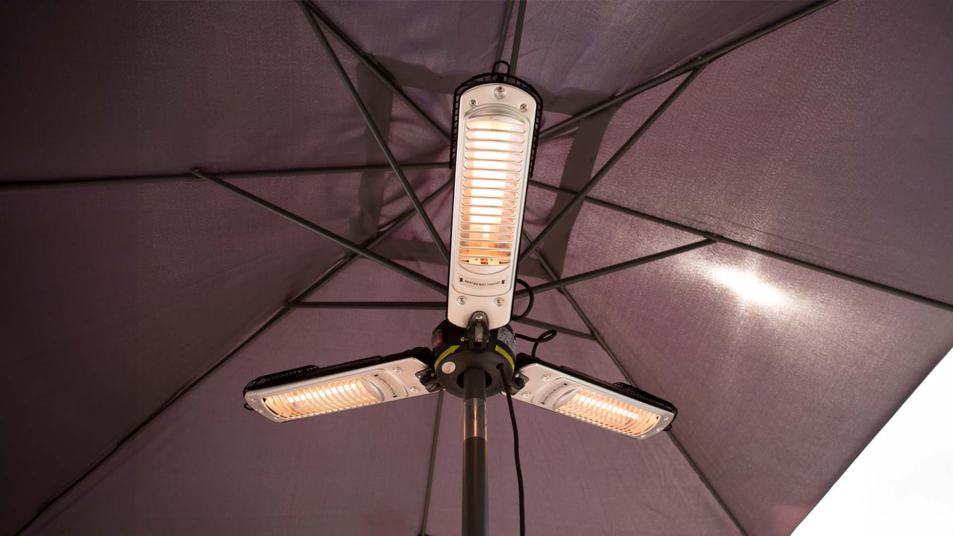 SUNRED BRIGHT PARASOL ZWART 2000 WATT