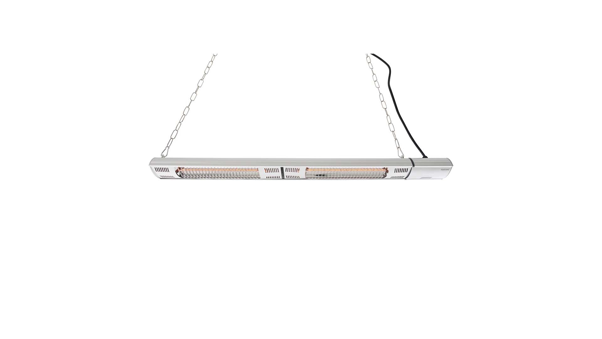 SUNRED ULTRA HANGEND/WAND TERRASVERWARMER ZILVER 3000W RD-SILVER-3000H