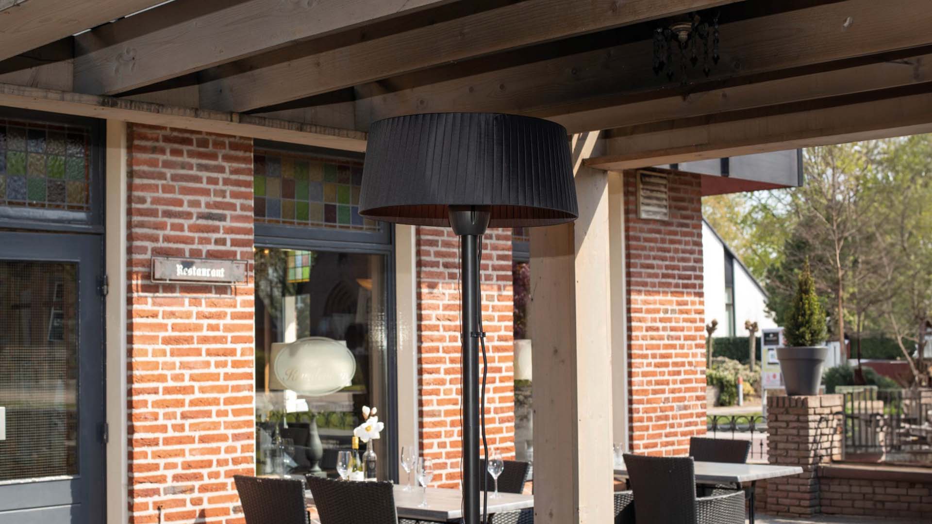 SUNRED ARTIX BRIGHT STAAND TERRASVERWARMER ZWART 1500W ARTIX C-SB