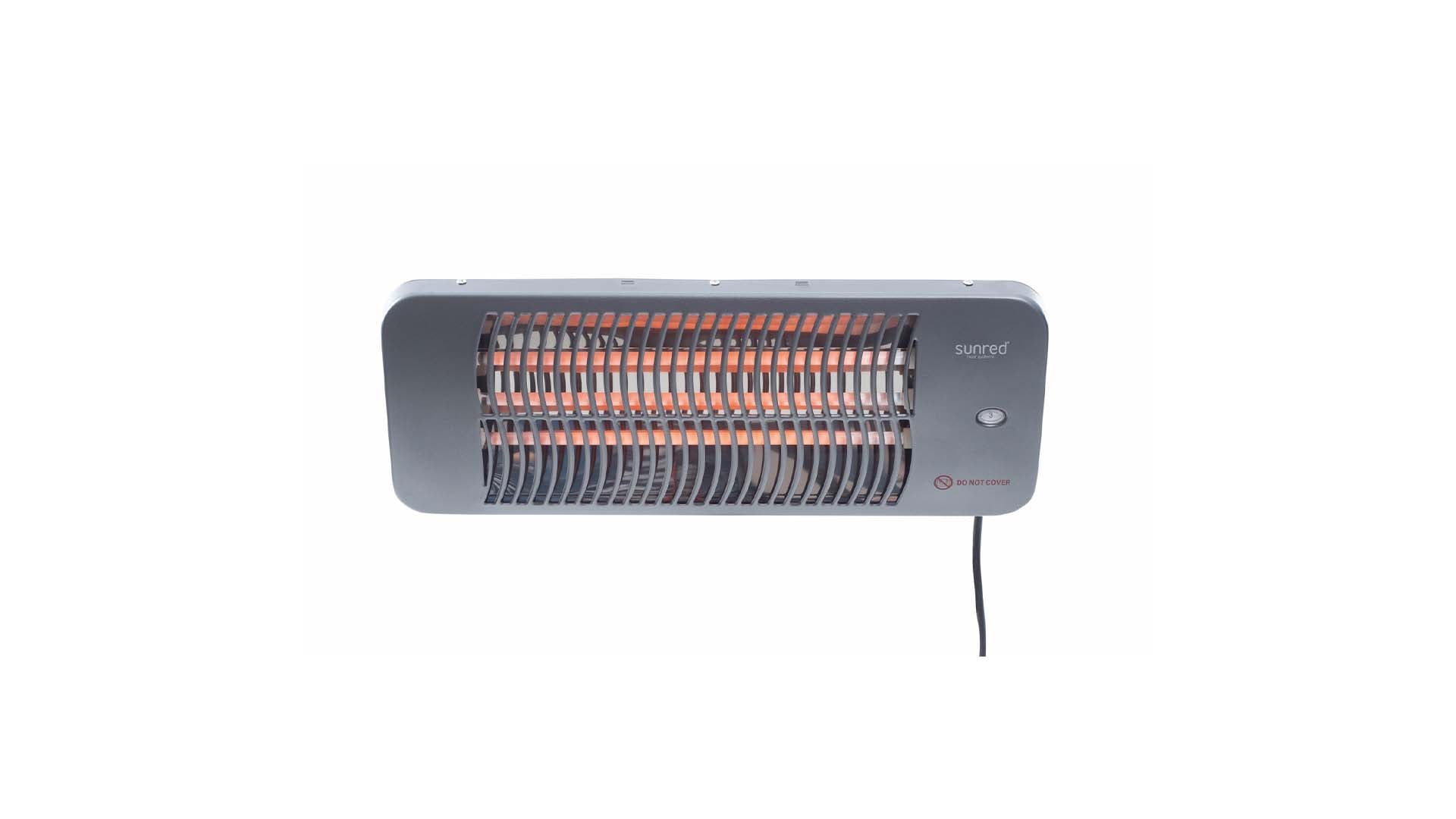 SUNRED LUGO QUARTZ WANDMODEL TERRASVERWARMER GRIJS 2000W LUG-2000W