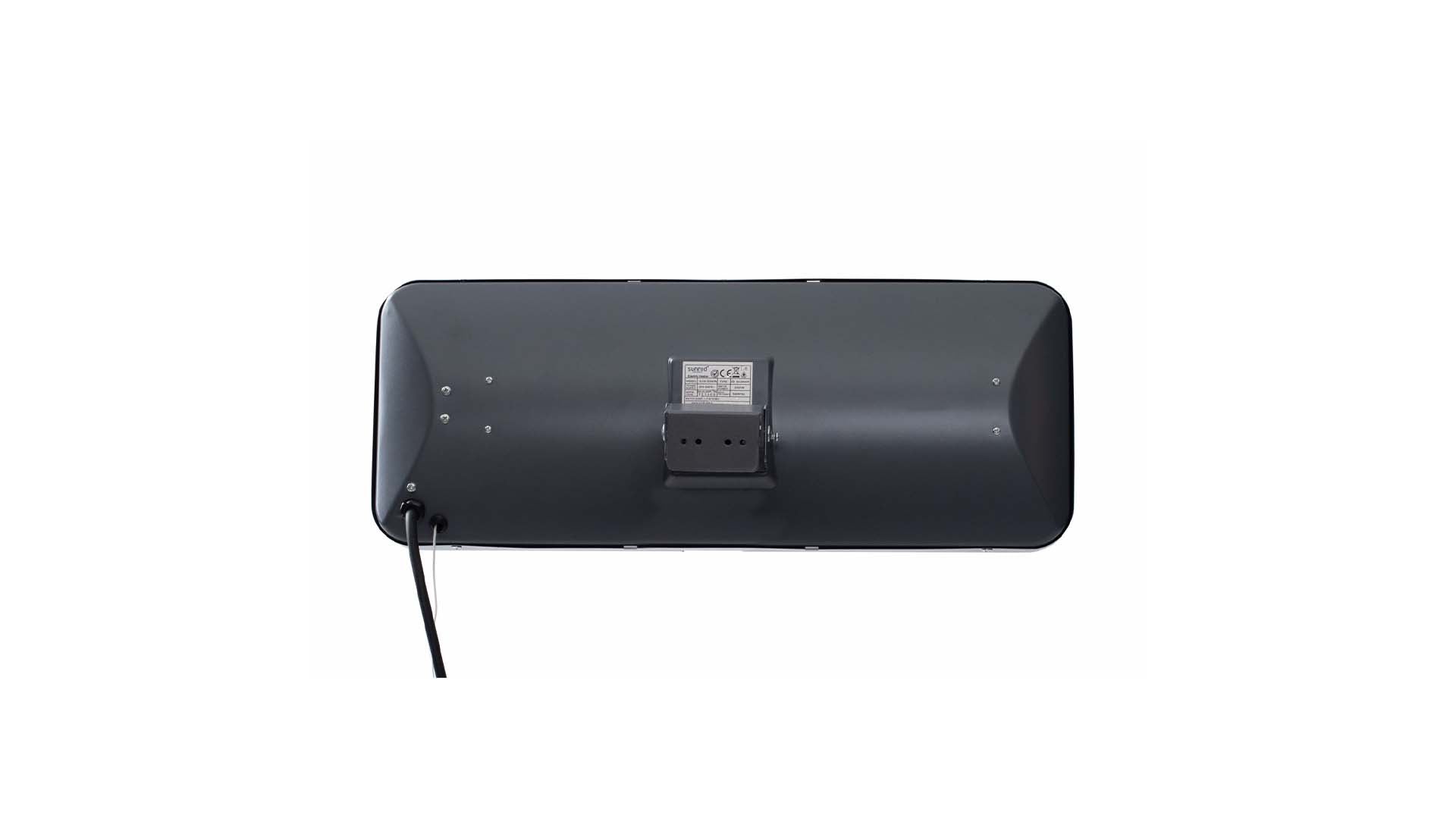 SUNRED LUGO QUARTZ WANDMODEL TERRASVERWARMER GRIJS 2000W LUG-2000W