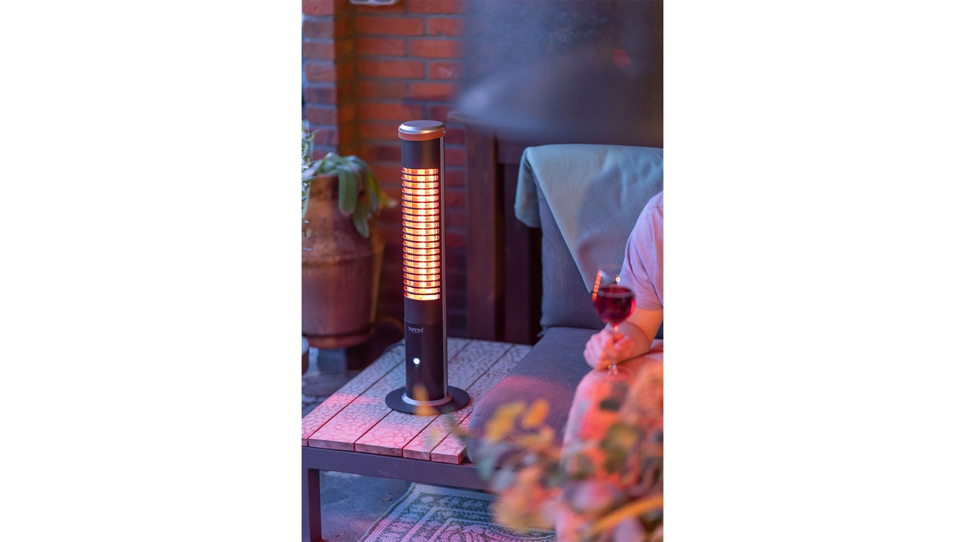 SUNRED APOLLO ULTRA SMART TAFELMODEL TERRASVERWARMER ZWART 1200W US-AP-12T