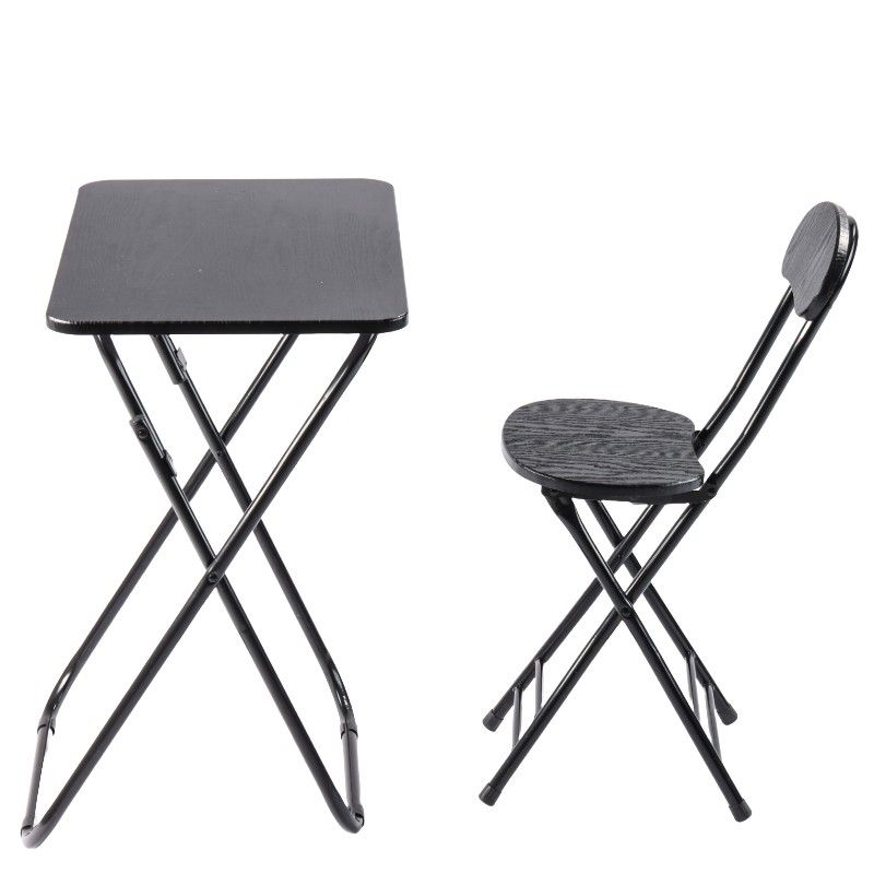 Ceruzo Klaptafel Met Stoel - Zwart