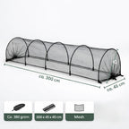 Ceruzo Kweektunnel Insectennet- 3 Meter - Opvouwbaar - Tegen Ongedierte