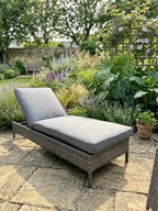 PACO FLAMENCO SUNBED LIGBED WICKER GRIJS