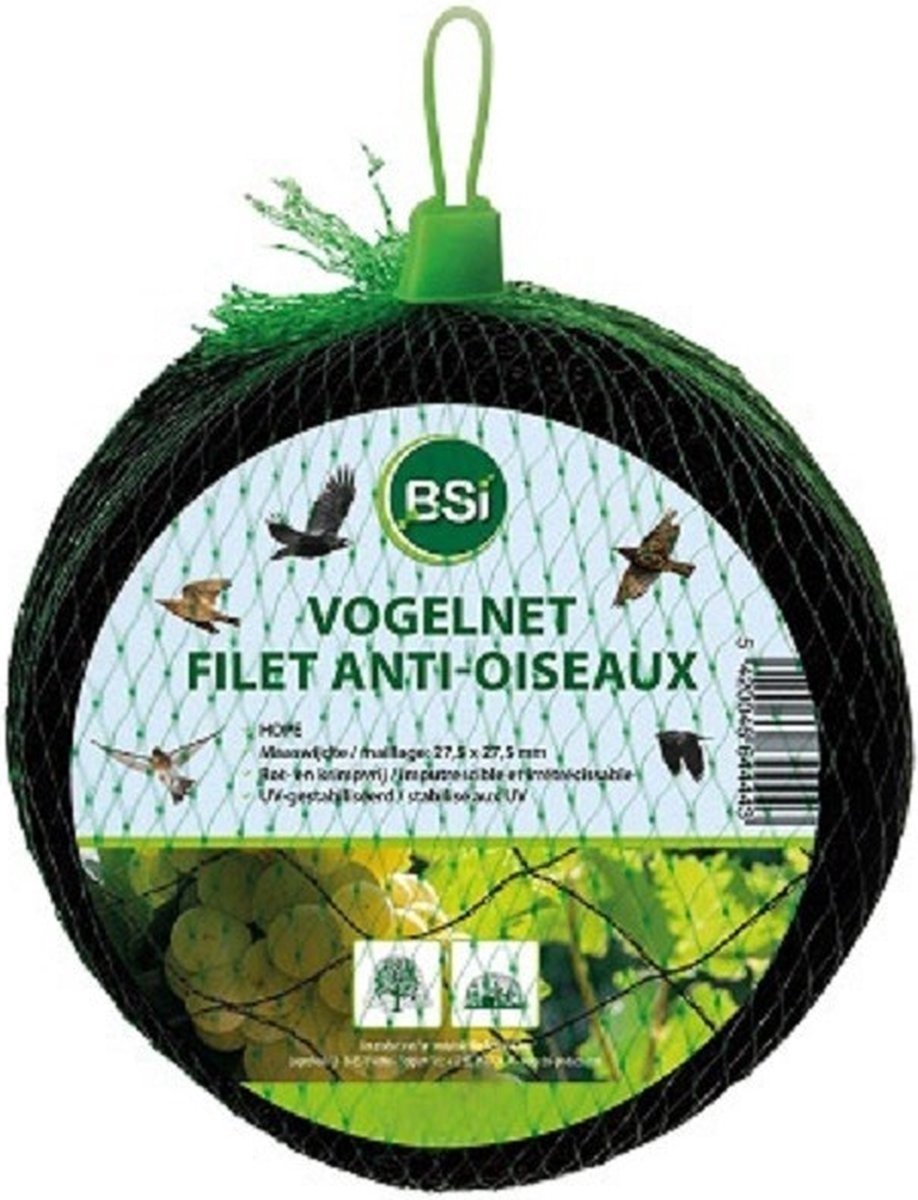 VOGELNET POLYETHYLEEN 4 X 5 METER
