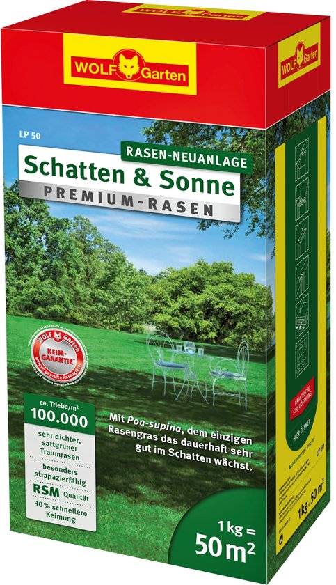 LP50 PREMIUM GAZON GRASZAAD 1 KG = 50 M²