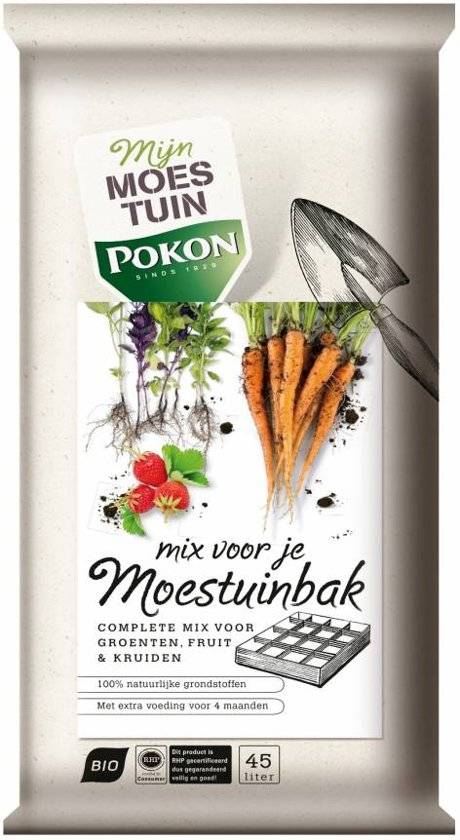 BIO AARDE MIX VOOR MOESTUINBAK 20 LITER