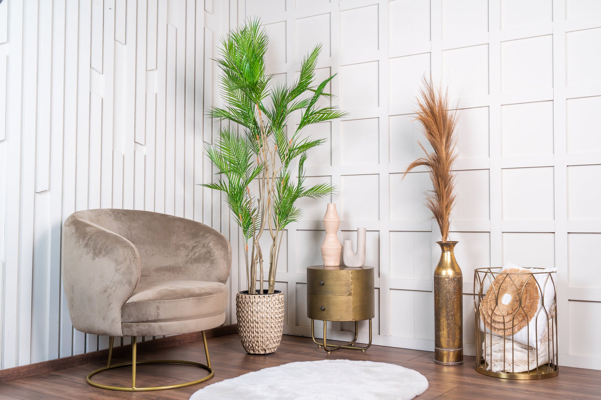 NEVERLEAFS TROPISCHE ARECA PALM KUNSTPLANT 180 CM