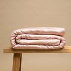 COCO & CICI ECO BAMBOE DEKBEDOVERTREK POWDER PEACH + 2 KUSSENSLOPEN 60X70 CM