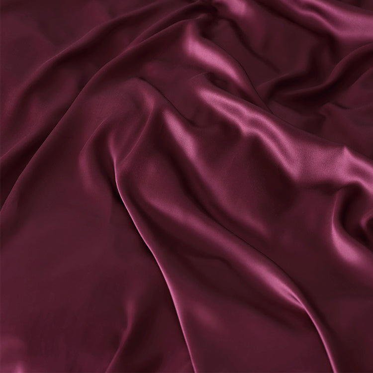 COCO & CICI ECO BAMBOE SATEEN KUSSENSLOOP BORDEAUX