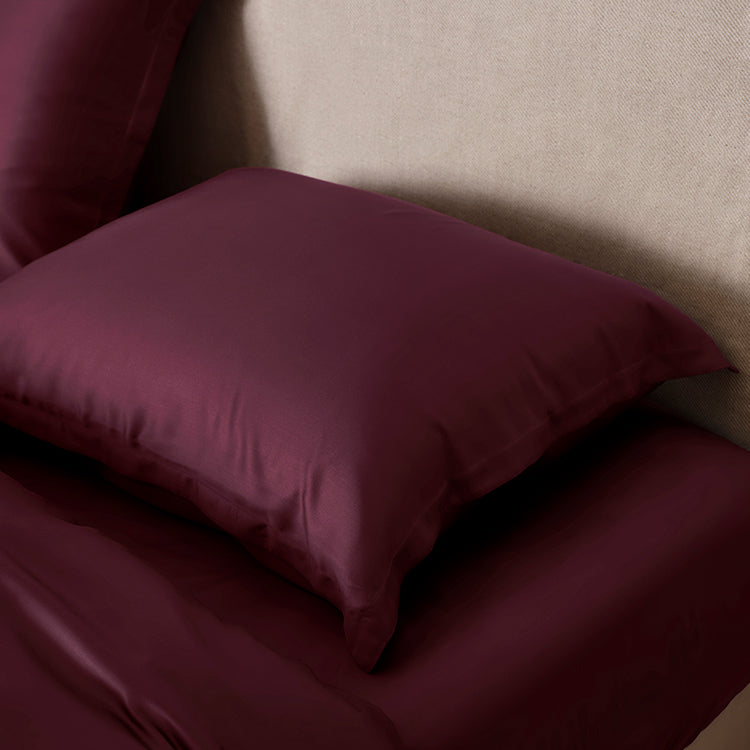 COCO & CICI ECO BAMBOE SATEEN KUSSENSLOOP BORDEAUX