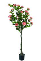 NEVERLEAF KUNSTPFLANZE KAMELIE LUXUS 160 CM ROSA/GRÜN