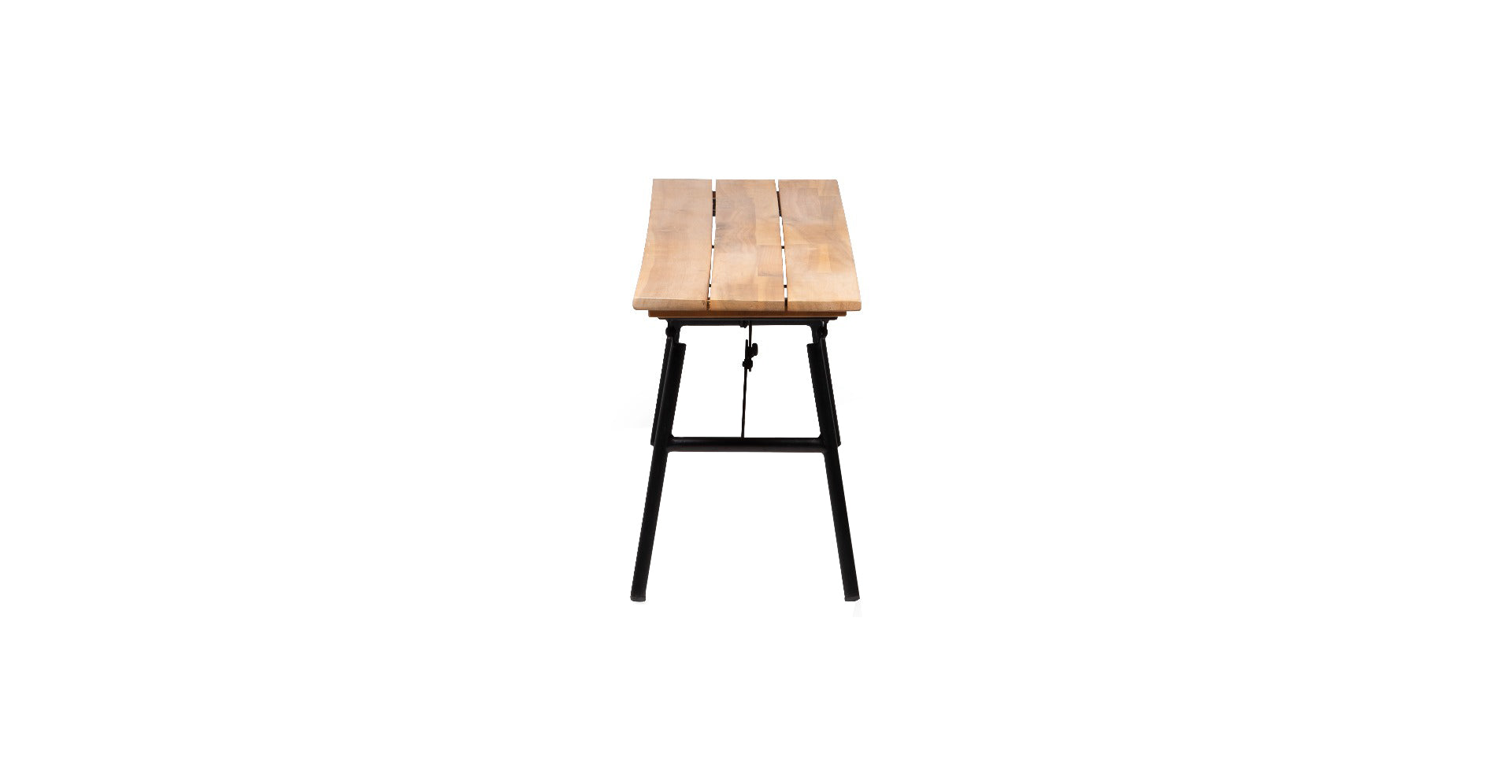 VERNON INKLAPBARE TUINBANK ACACIA LIGHT TEAK LOOK / STAAL ZWART