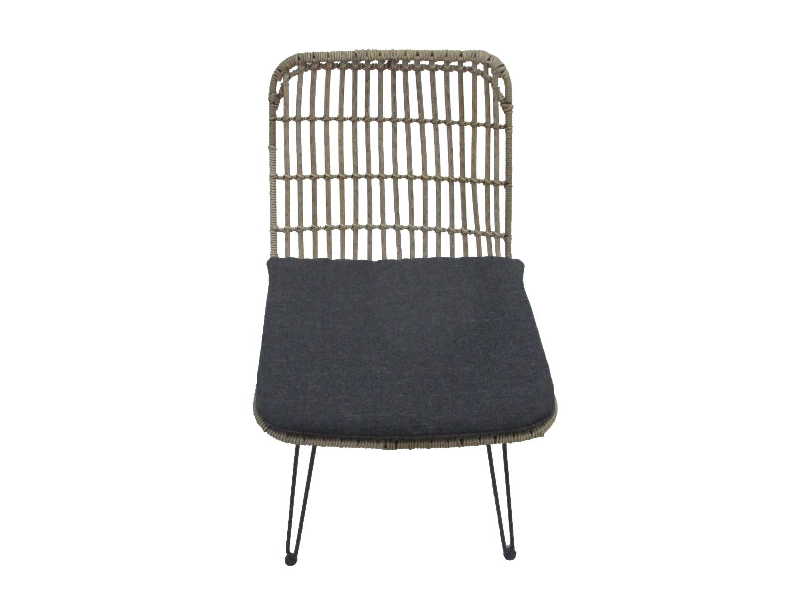 FLAMINGO DINING CHAIR ZONDER ARMLEUNINGEN STAAL BAMBOO LOOK SET VAN 2