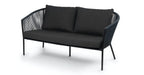 REIMS LOUNGEBANK 2-SITZER SCHWARZ