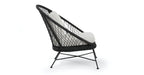 BATEA LOUNGE CHAIR 12053 L96 X W95.5 X H96.5CM ALU BLACK