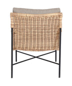 ESTORIL LOUNGESTUHL SCHWARZ RATTAN