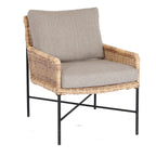 ESTORIL LOUNGESTUHL SCHWARZ RATTAN