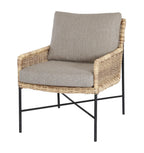ESTORIL LOUNGESTUHL SCHWARZ RATTAN