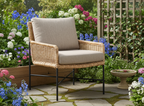 ESTORIL LOUNGESTUHL SCHWARZ RATTAN