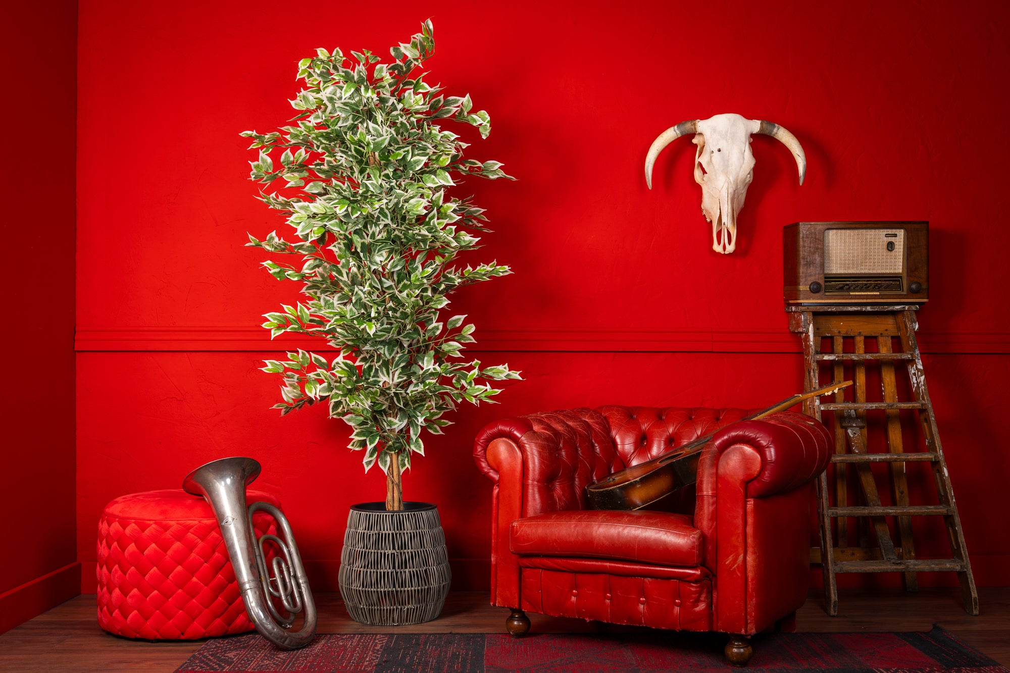 NEVERLEAF KUNSTPFLANZE FICUS GRÜN 180 CM