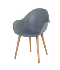 ANNESTAD DINING CHAIR ANTRACIET LICHT TEAK