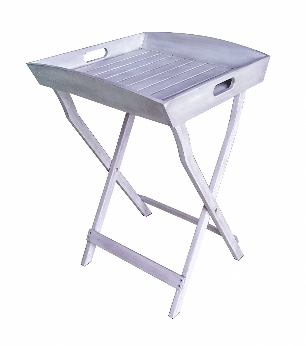 RAVELLO TRAY ACACIA FOSSIL GREY