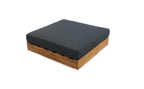 LOS ANGELES LOUNGE TABLE 984 ACACIA LIGHT TEAK LOOK STAAL ZWART 75X75X21.5CM