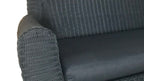 JONAH 2-ZITS SOFA STAAL DONKERGRIJS WICKER ROUND 3MM DONKERGRIJS ANTRACIET ROYAL GREY BRANDVERTRAGENDE KUSSENS