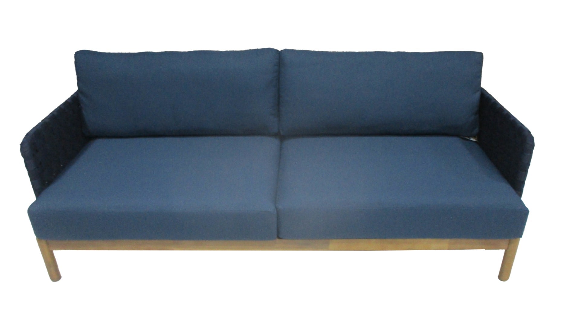 KOLBE 3-SITZER LOUNGESOFA STAHL NAVY BLAU