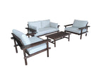 LARUNA LOUNGESET ACACIA VINTAGE DARK TEAK LOOK