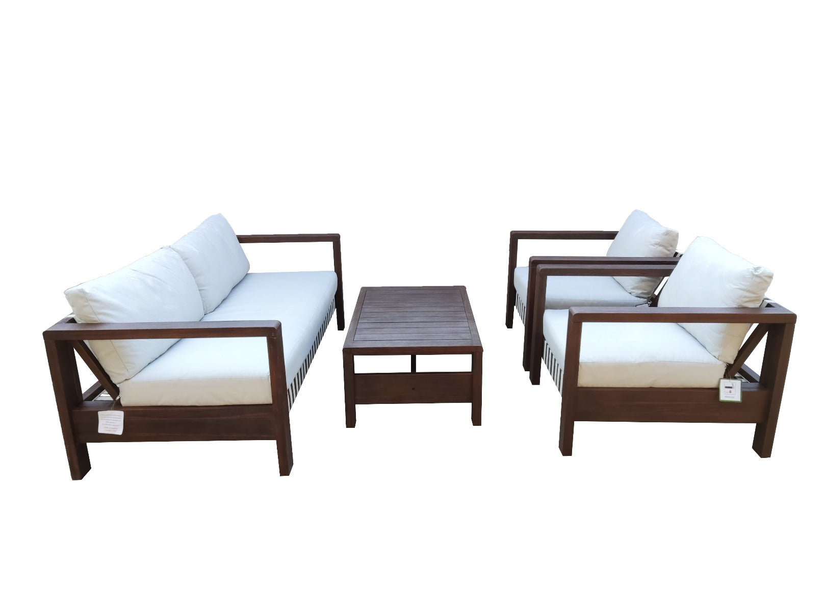 ZAMBRA LOUNGE SET 4-DELIG OFF WHITE