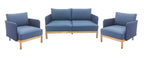 KOLBE LOUNGE SET 3-DELIG NAVY BLUE