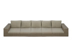 MERONE LOUNGE BANK 3-DELIG GEEL KUBU