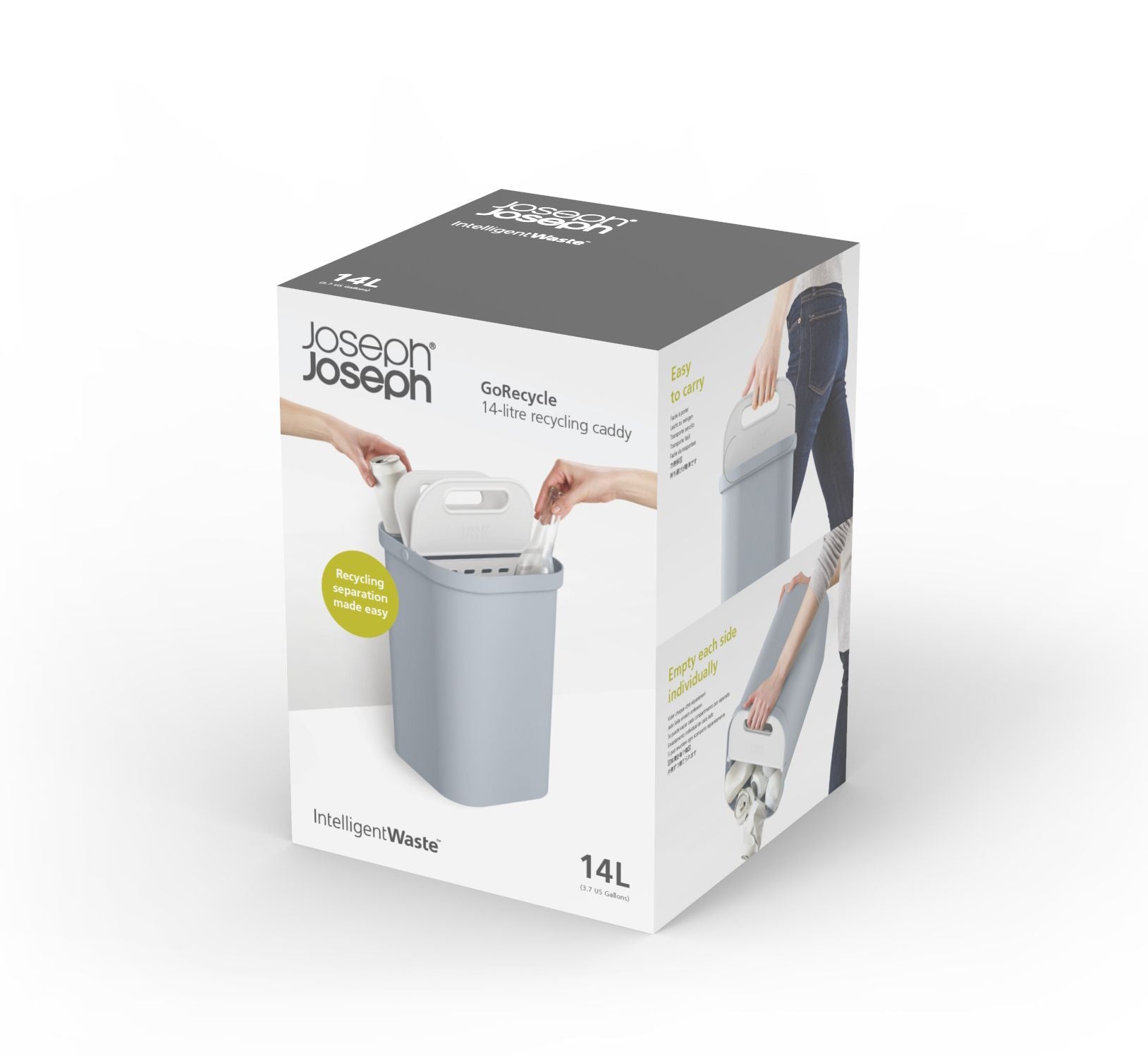 JOSEPH JOSEPH GORECYCLE RECYCLING PRULLENBAK 2X7 LITER - Tuincentrum Lopik