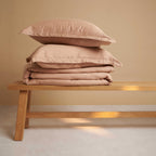 COCO & CICI TENCEL TWILL DEKBEDOVERTREK PEACH 200 × 200 CM + 2 KUSSENSLOPEN