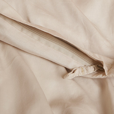 COCO & CICI TENCEL TWILL DEKBEDOVERTREK BEIGE 240X220CM