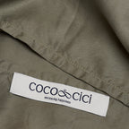 COCO & CICI TENCEL TWILL KUSSENSLOOP OLIJFGROEN 50X75 CM