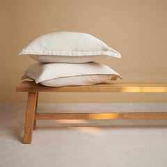 COCO & CICI TENCEL TWILL KUSSENSLOOP BEIGE 60X70 CM