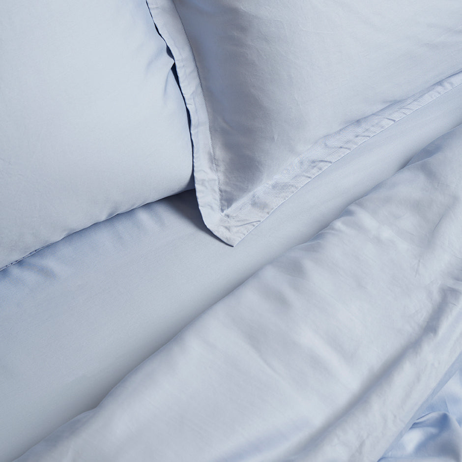 COCO & CICI TENCEL TWILL HOESLAKEN LICHT BLAUW 200X210X30
