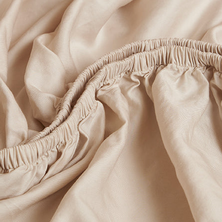 Coco & Cici - Kids - Hoeslaken TENCEL Twill Beige - 60x120x15 - Tuincentrum Lopik