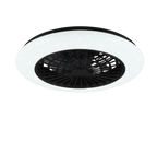 REALITY PLAFONDVENTILATOR STRALSUND LED MAT ZWART 49 CM