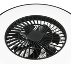 REALITY PLAFONDVENTILATOR HALMSTAD LED MAT ZWART/WIT 58 CM