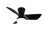 REALITY PLAFONDVENTILATOR RANDERS LED MAT ZWART 76 CM